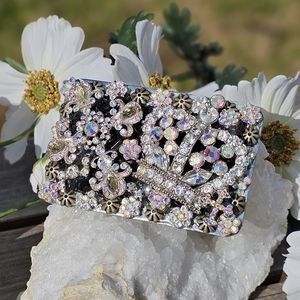 Handmade custom crystal belt buckle